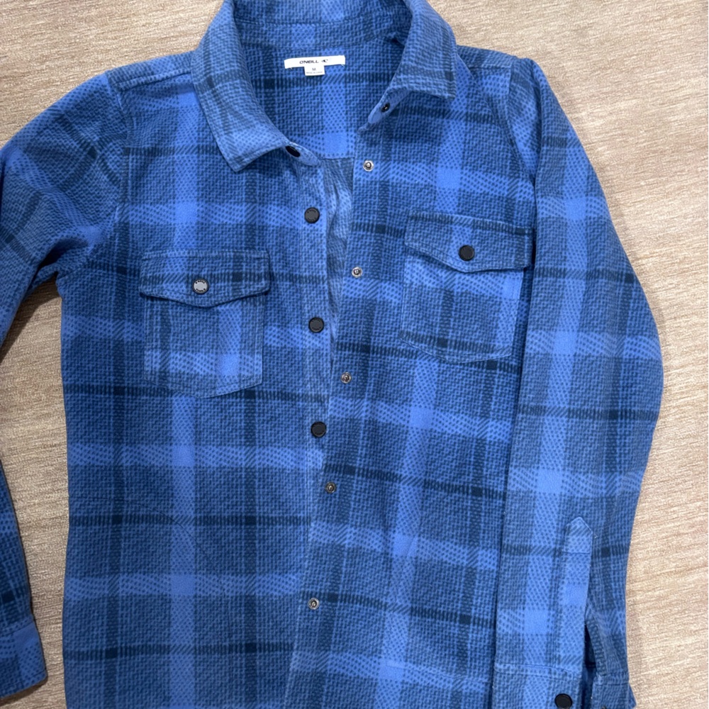 O'Neill Blue Waffle-Knit Crew Shirt